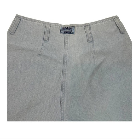 Vintage high rise pleated front denim shorts - Picture 7 of 9